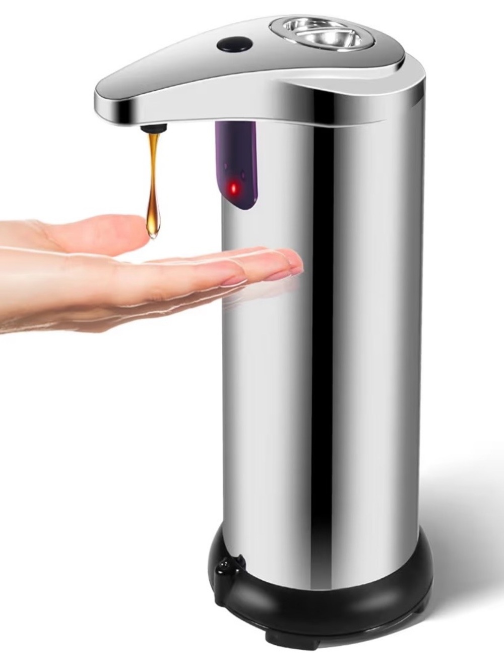 Touch-Free Sensor Soap Dispenser - Stainless Steel Finish